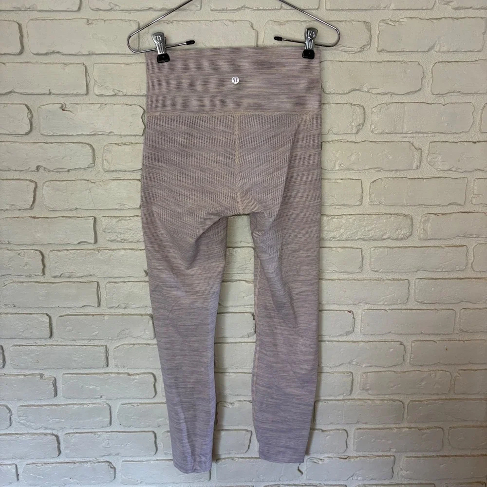 Lululemon‎ Wunder Under Legging Size 6 Pink Purple Excellent